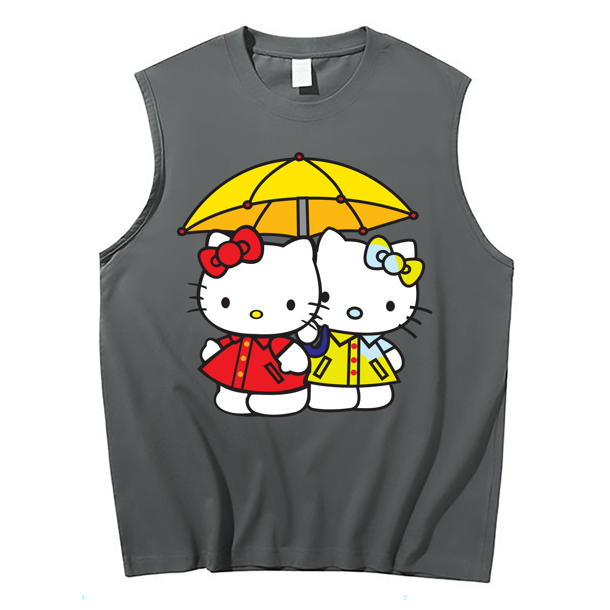 （画像用） Hello Kitty ハローキティ コットン100％タンクトップ（フロントプリント）